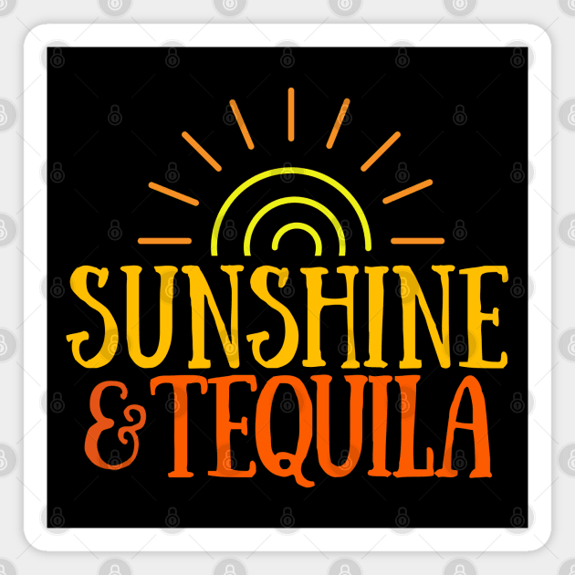 Sunshine & Tequila - Summer Margaritas Magnet by Seaglass Girl Designs